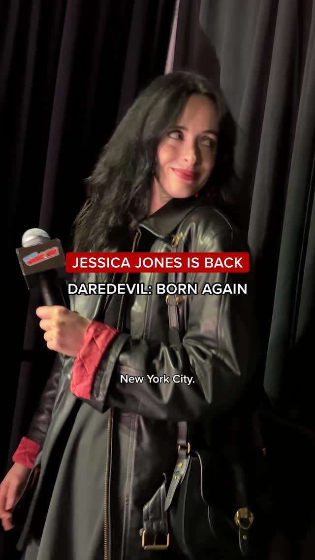 Instagram post by @krystenritter for Marvel Studios. Caption reads: Matt Murdock 🤝 Jessica Jones

Charlie Cox and and....