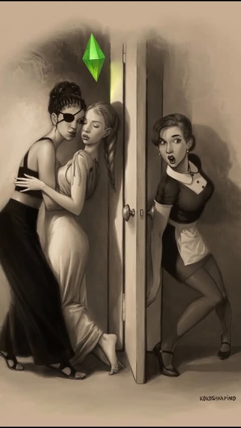 Instagram post by @kokoshkapino for The Sims. Caption reads: [...] and follow your own noble journey in....