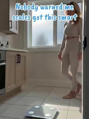 TikTok post by @wheezypenguin75 for Alcedo Health. Caption reads: Okay but why did NOBODY tell me scales could look....