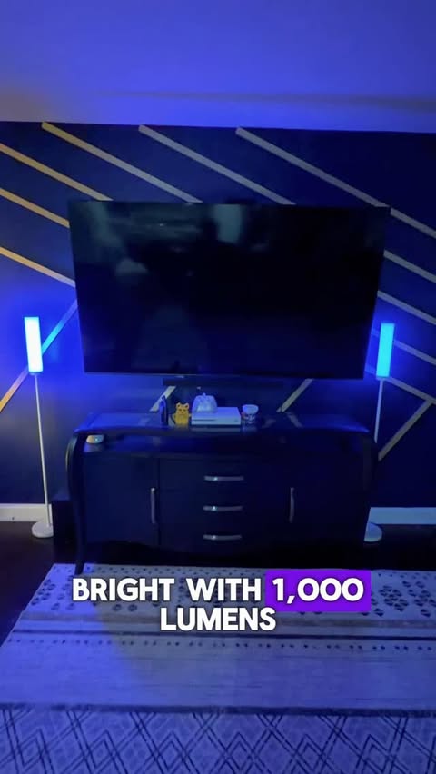 Instagram post by @rockyveen for Lepro. Caption reads: I just set up my new Lepro OE1 AI Floor Lamp and I....