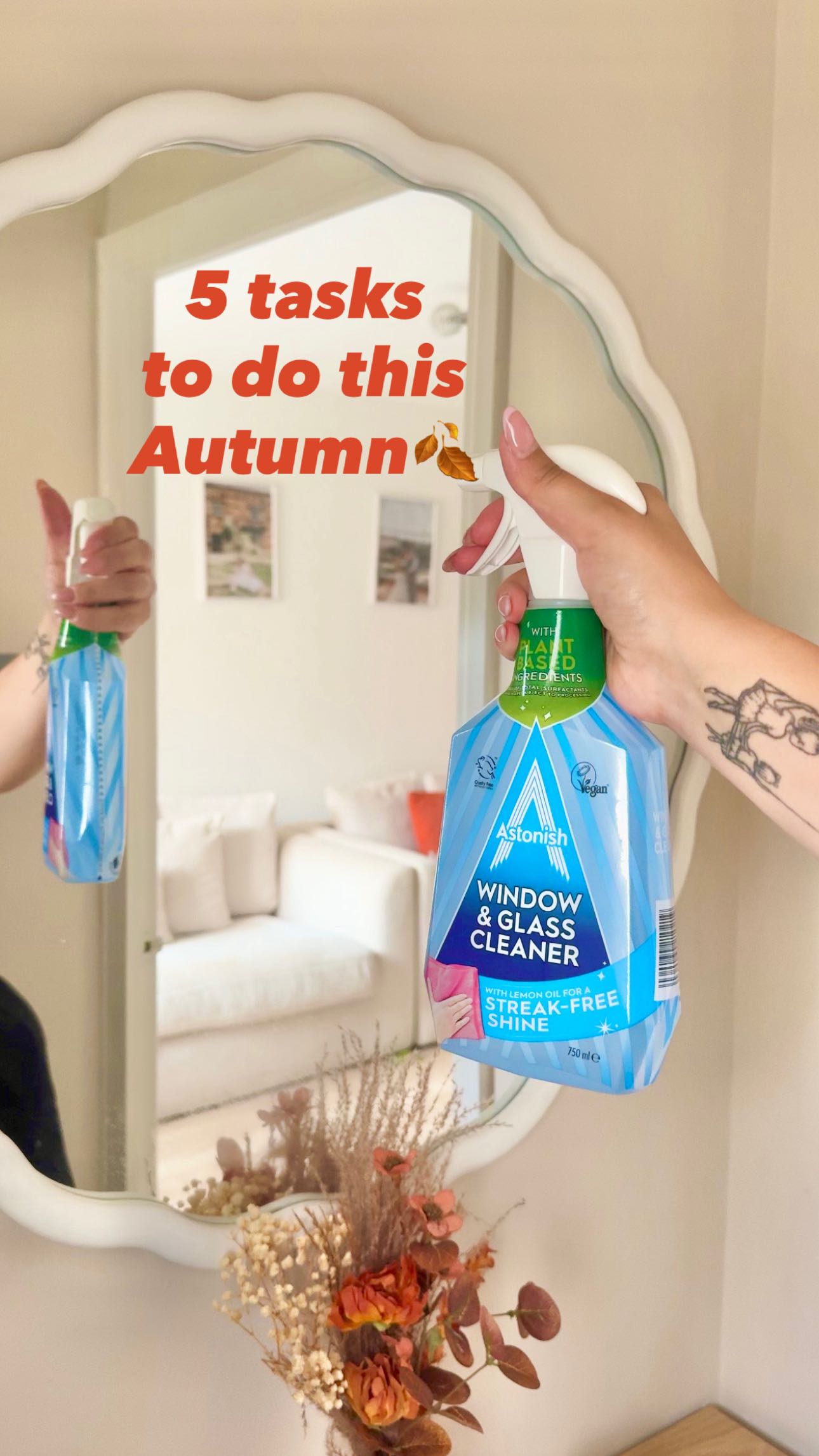 Instagram post by @lifewithkirstenn for Wilko. Caption reads: 5 Tasks to do this Autumn with @lovewilko....