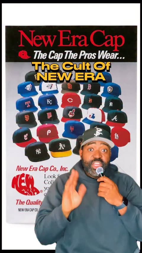 Instagram post by @gamedaygrails for New Era Cap. Caption reads: [...] MLB/NFL/NBA cap you see on the field?....