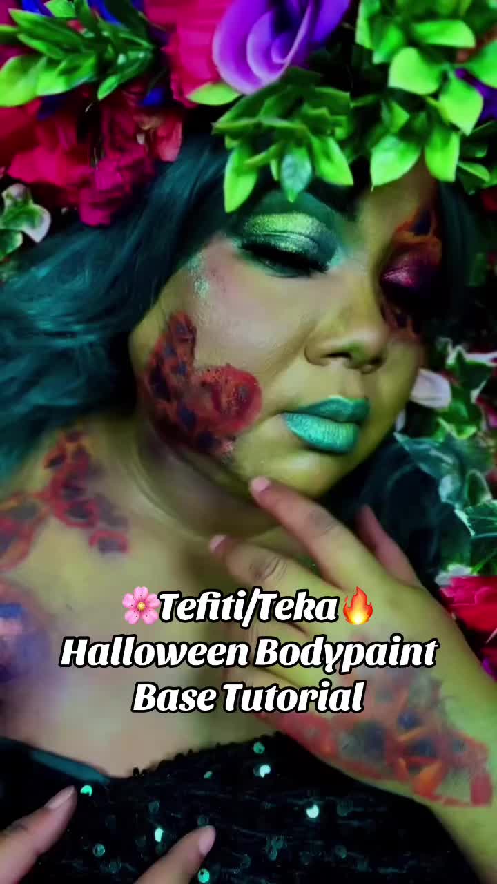TikTok post by @talkintoya247 for Dr Brandt Skincare. Caption reads: 🌸T is for …☀️ (ABC Halloween  makeup look Series ....
