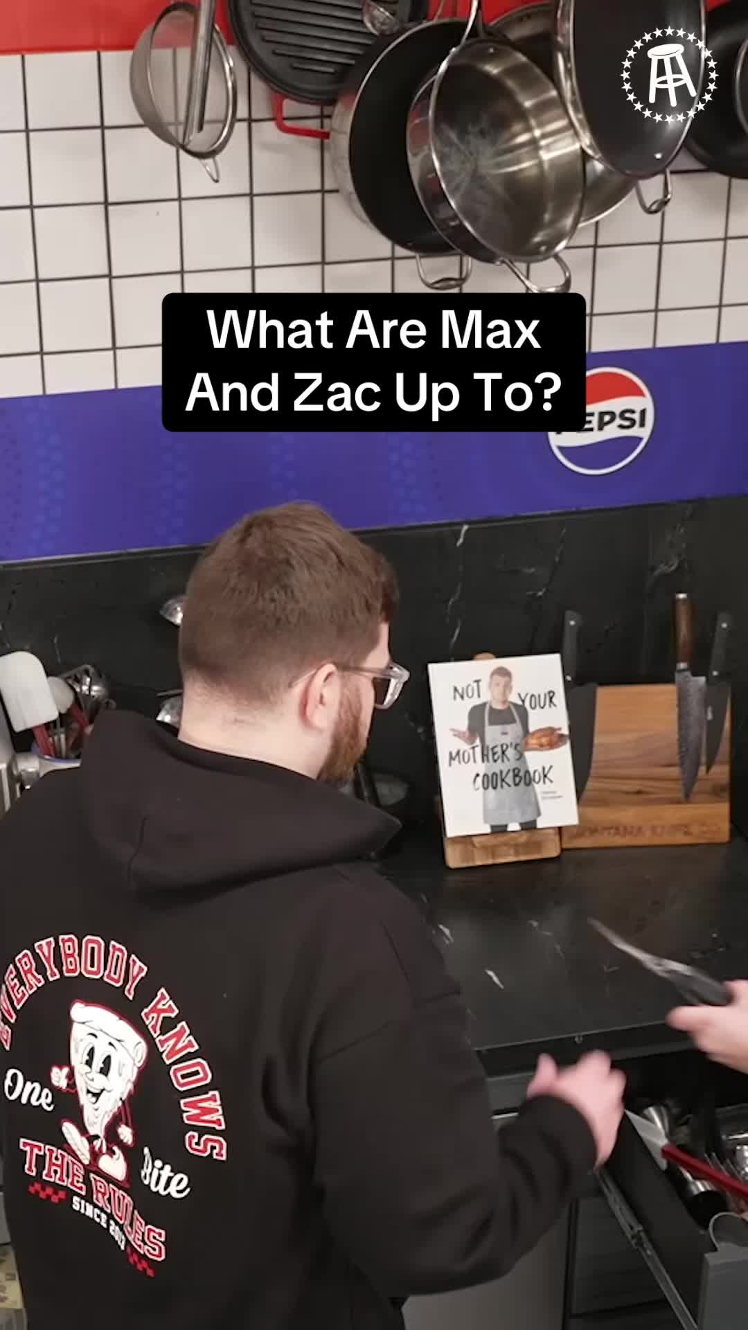 TikTok post by @barstoolyak for RHOBACK. Caption reads: [...] in the holiday spirit😂 Presented by....