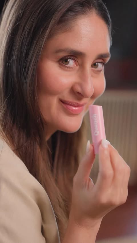 Instagram post by @kareenakapoorkhan for Quench Botanics. Caption reads: A little lip balm love for the day 💕....