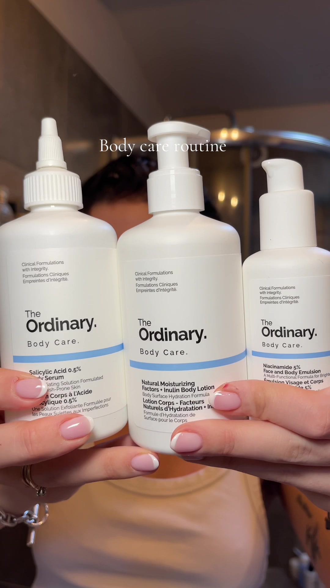 TikTok post by @rbk___ for DECIEM. Caption reads: [...] commerciale avec @The Ordinary @DECIEM....