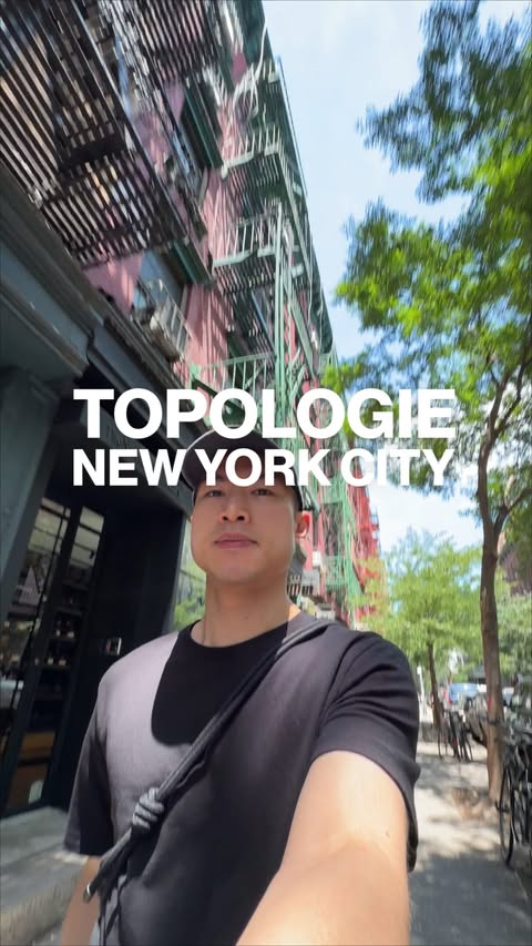 Instagram post by @thejasontsay for Topologie. Caption reads: topologie store nyc 👀 📍 23 prince st (soho)....