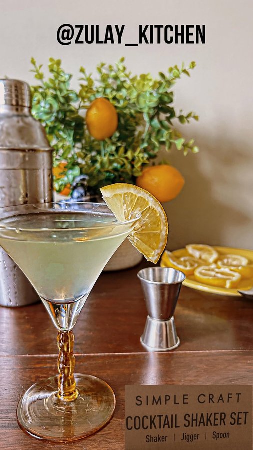 Instagram post by @yourcupofti_ for Zulay Kitchen. Caption reads: #ad You know you want to make this fresh and fun....