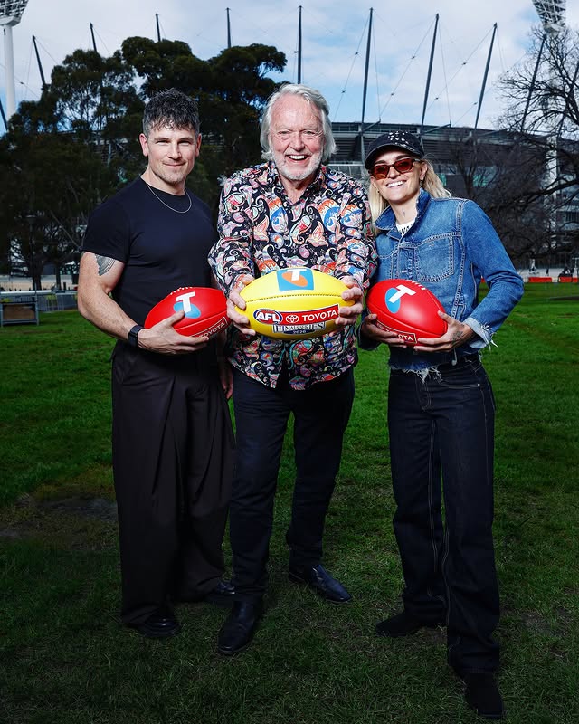 Instagram post by @michaelpaynter for Telstra. Caption reads: [...] joining @kylieminogue as part of the Telstra....