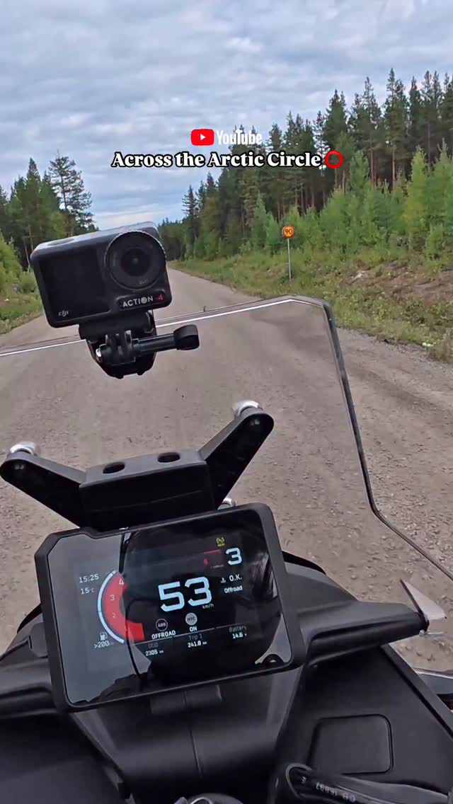 Instagram post by @krikkosadventures for Mosko Moto. Caption reads: [...] 🧥 Klim Motorcycle Clothing 🎒 Mosko Moto....