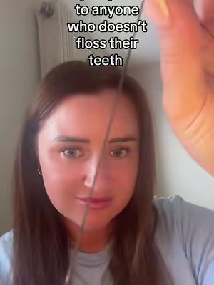 TikTok post by @amykelly2191 for Burst Oral Care. Caption reads: [...] #blackteethfloss @BURST Oral Care Ireland....