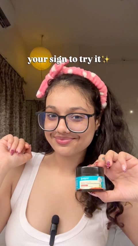 Instagram post by @charmi.ii for Pilgrim. Caption reads: What’s your skin type? @discover.pilgrim #vitaminc....
