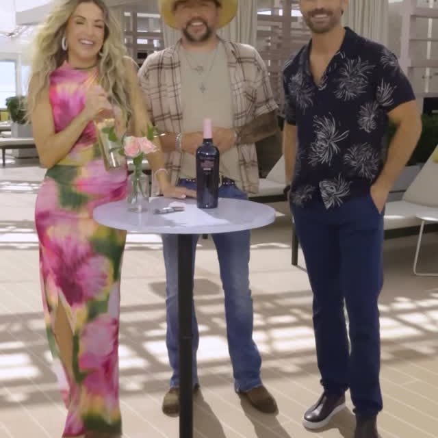 Instagram post by @realmelorosa for Princess Cruises. Caption reads: Introducing Jason Aldean’s family-crafted....