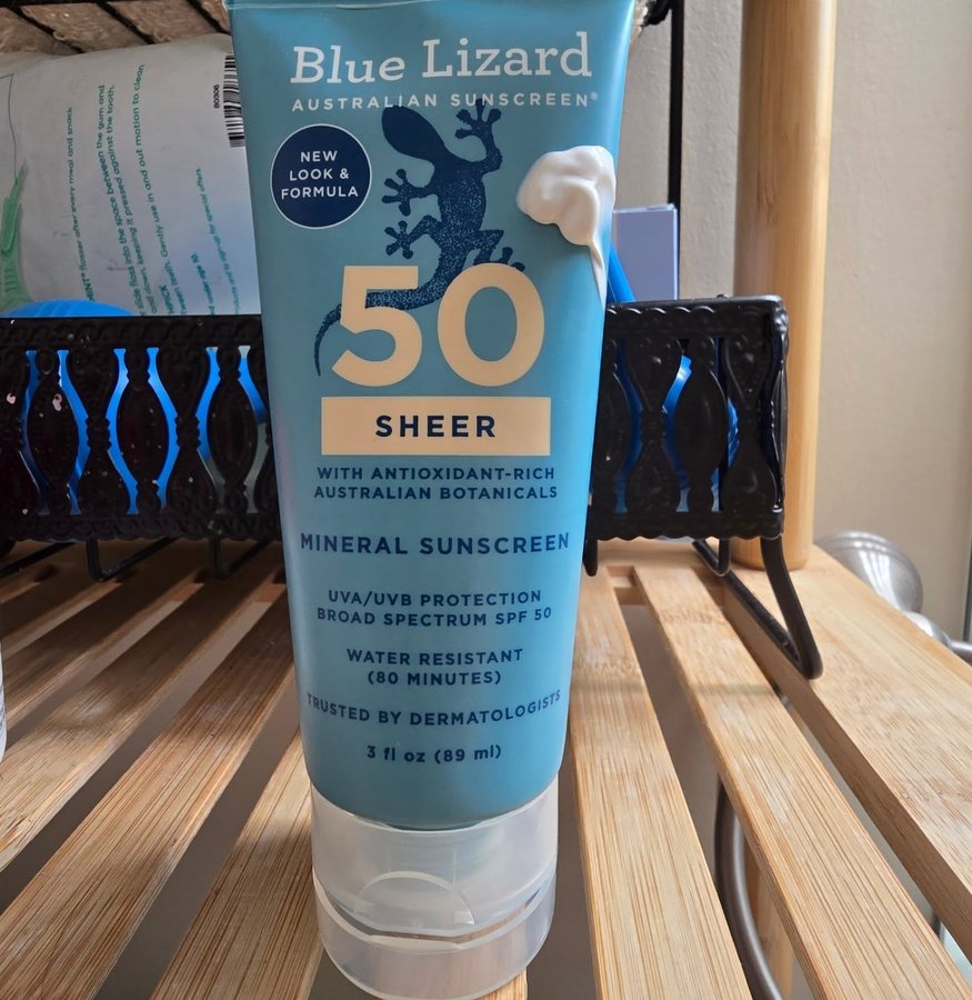 Instagram post by @iceeresults for Blue Lizard Sunscreen. Caption reads: @influenster @BlueLizardSunscreen #complimentary....