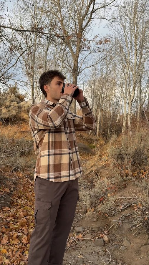 Instagram post by @trevorcarroll for Bearbottom Clothing. Caption reads: [...] better. 🍂🍃

That’s why I choose Bearbottom....