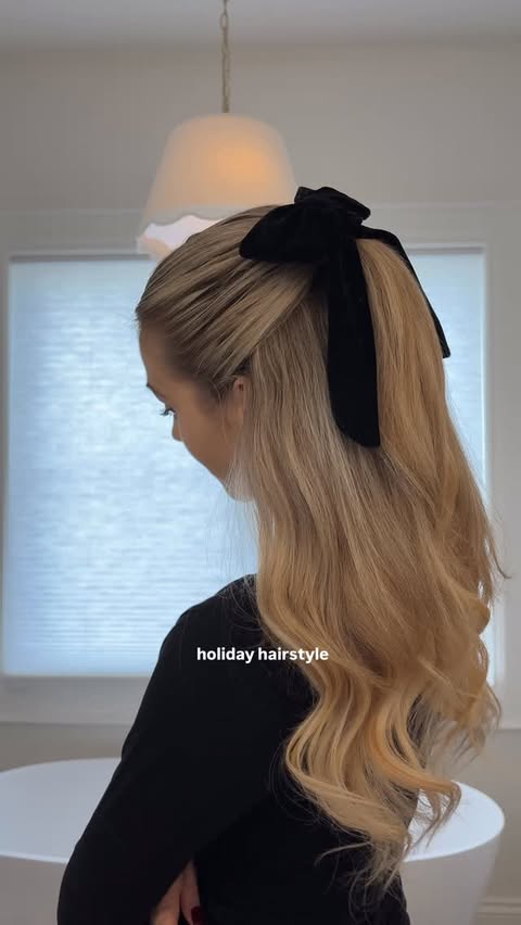 Instagram post by @audreyannej for Irresistible Me. Caption reads: [...] hairstyle!🎄🎀 adding a few rows of....