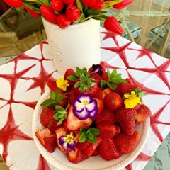 Instagram post by @cristinacooks for NYT Cooking. Caption reads: Have a great start to your week! #strawberries....