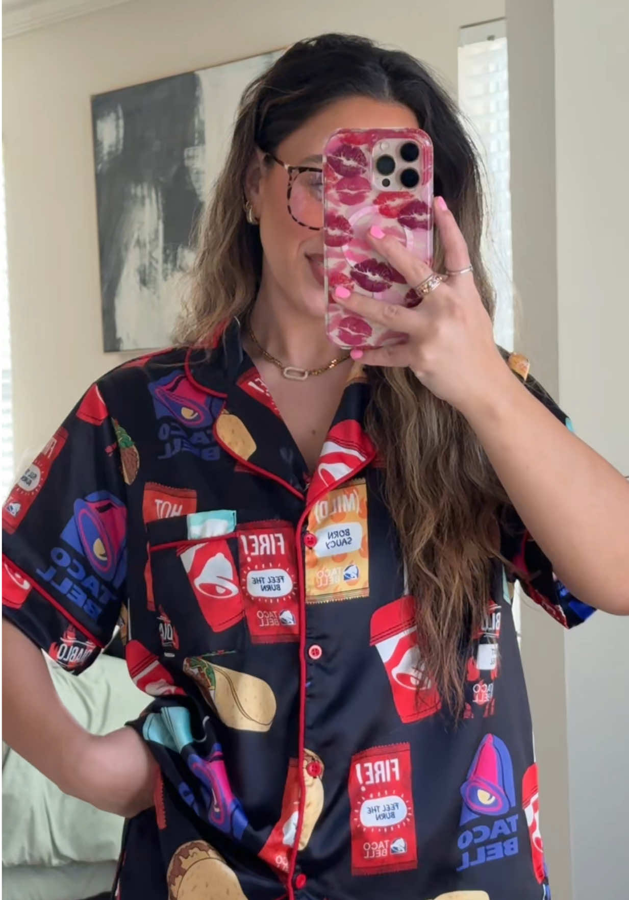 TikTok post by @_alexisrankinn for SheShow. Caption reads: [...] Tacobell wearing these tonight 🫣🌮😂....