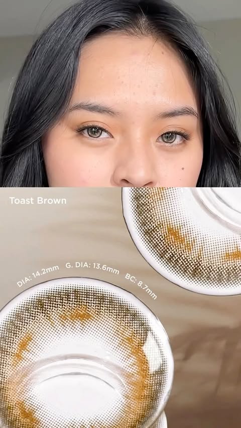Instagram post by @maricarsalvadorrr for moodylenses. Caption reads: @moodylenses_official always complete the look 👀✨....