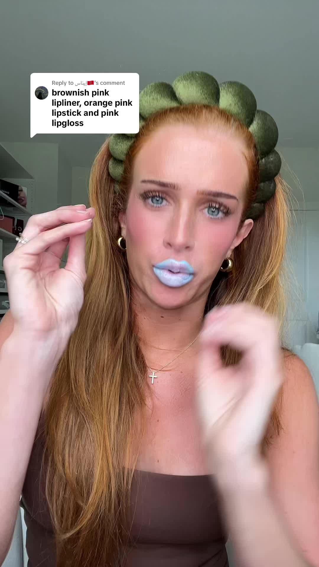 TikTok post by @sarah_wolak for bareMinerals. Caption reads: Replying to @إيناس🇲🇦 ANOTHER DAY ANOTHER....