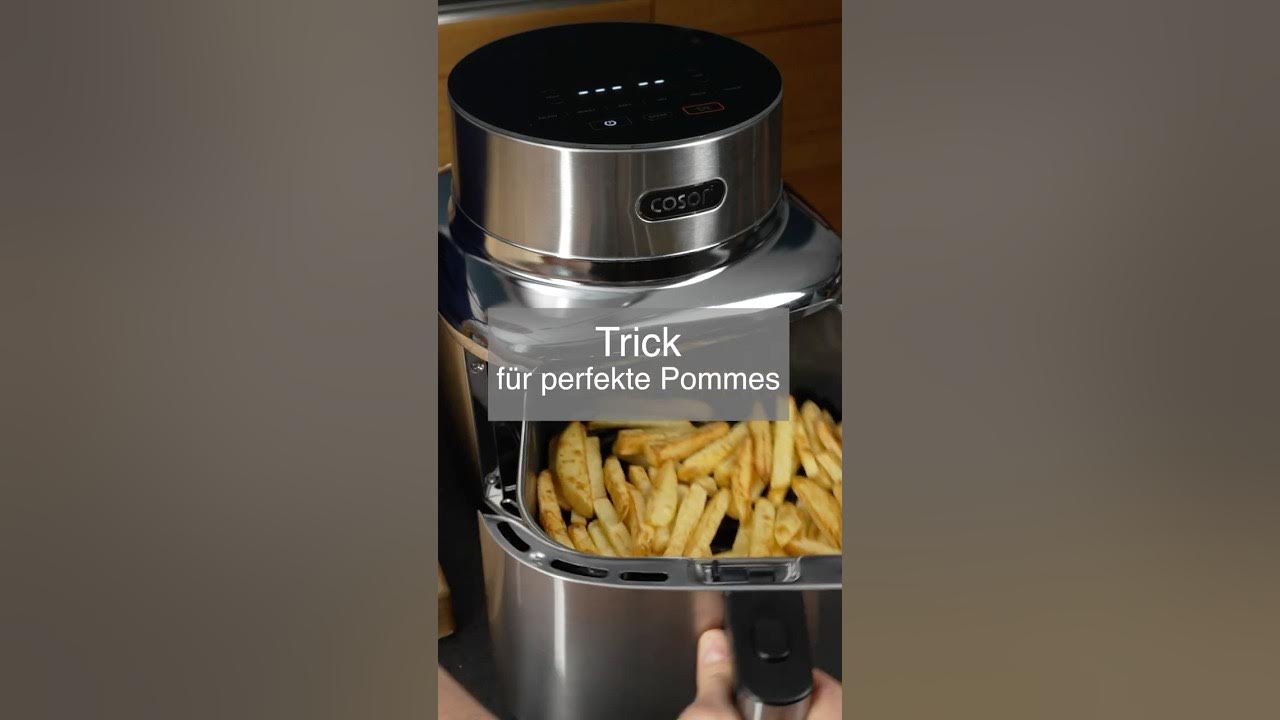 YouTube post by @Thomaskocht for COSORI. Caption reads: [...] Werbung: Gekocht habe ich das Ganze im....