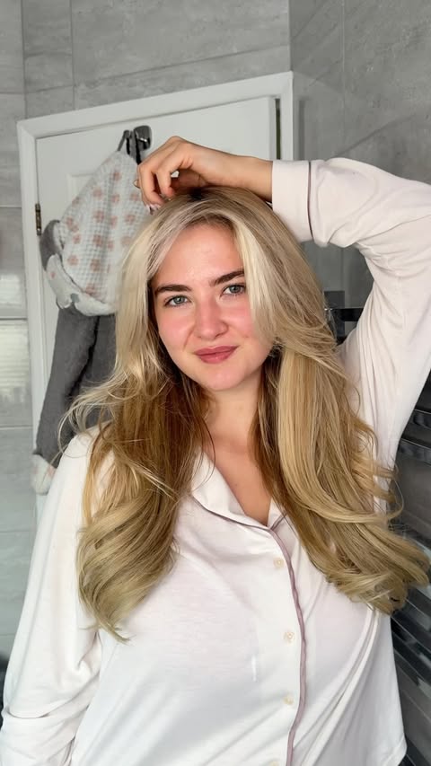 Instagram post by @lucyconlann for Moroccanoil. Caption reads: [...] struggle 😭 so this is the little....