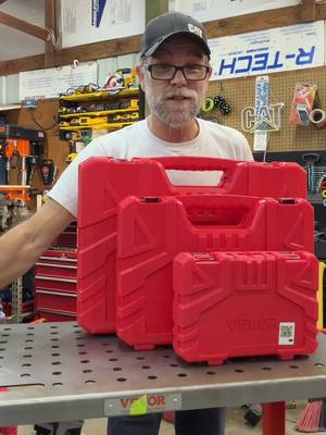 TikTok post by @travistrujillo30 for VEVOR Home Improvement. Caption reads: VEVOR 210pc Impact Socket Set 1/4”Drive,....