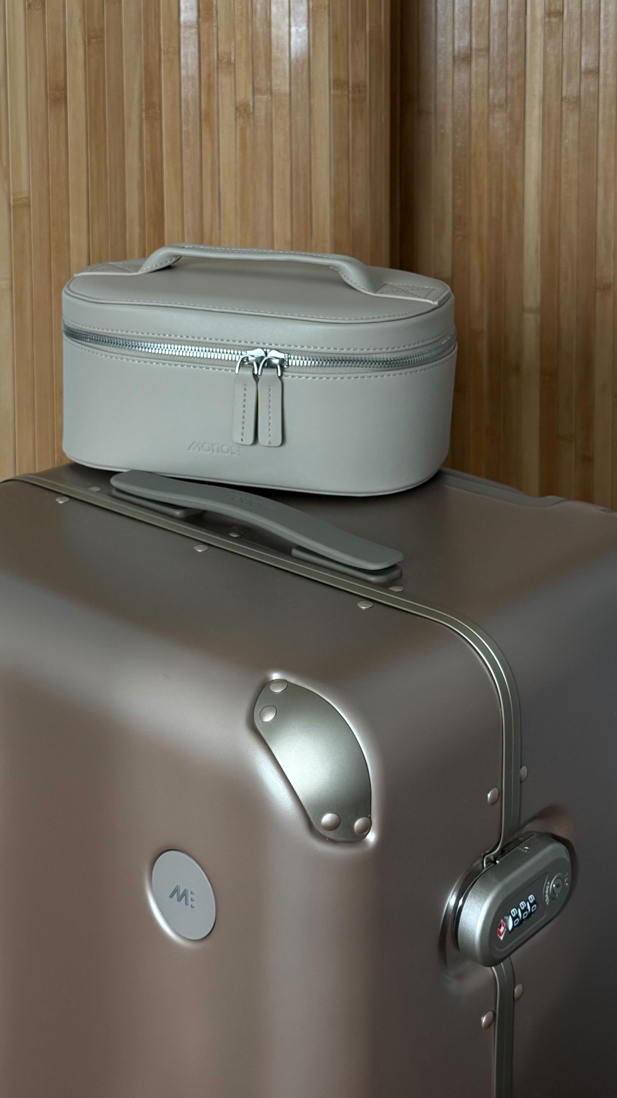 Instagram post by @luciayliu for Monos. Caption reads: One in every color please🍭
ICYMI @monostravel....