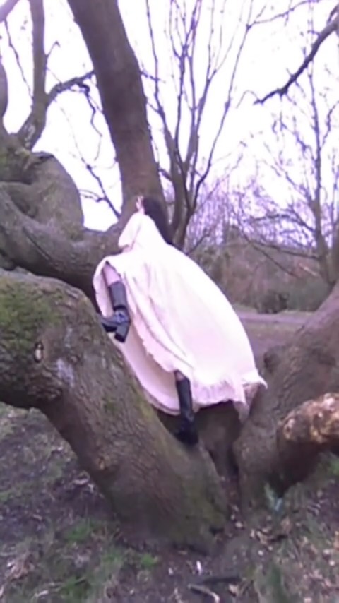 Instagram post by @opheliathanatos for Jeffrey Campbell Shoes. Caption reads: #AD @jeffreycampbell opens up a deep memory of my....