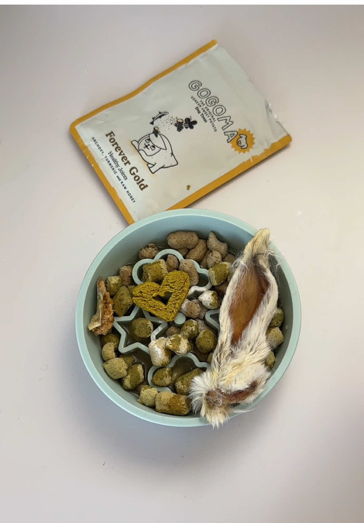 TikTok post by @slinktheween for Open Farm Pet. Caption reads: [...] cooked on accident 😭 @Open Farm Pet pasture....