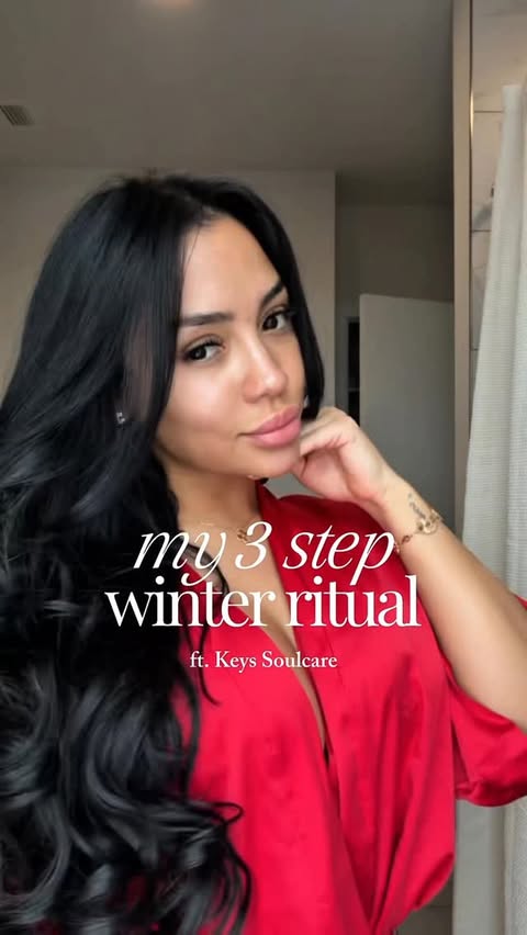 Instagram post by @genesisscalderonn for Keys Soulcare. Caption reads: Say goodbye to dry, flaky, skin and hello to soft,....