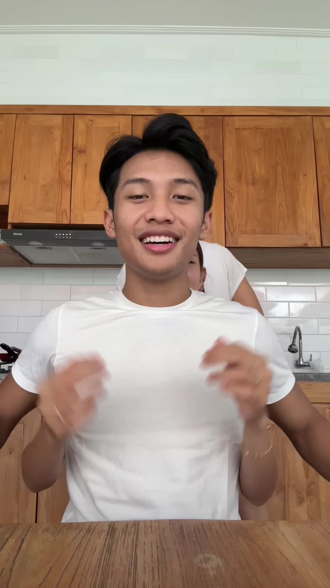 TikTok post by @ibass404_ for Garnier Indonesia. Caption reads: olahraga tanpa Garnier super UV Cooling watergel??....