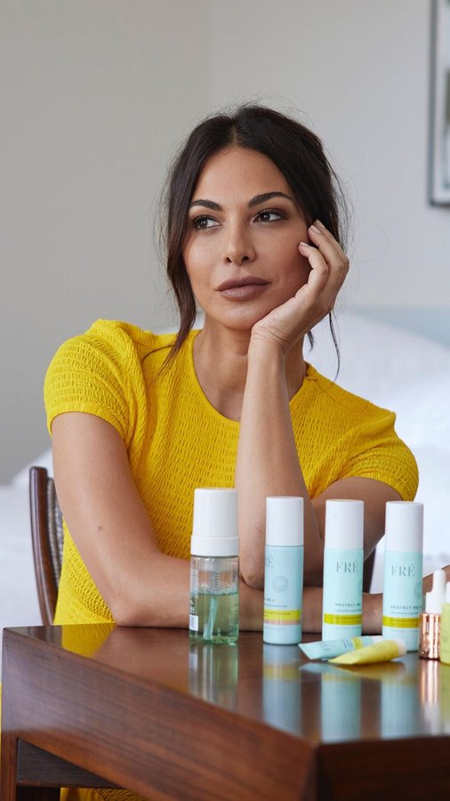 Instagram post by @moranatias for Freskincare. Caption reads: [...] we are excited to have together.....