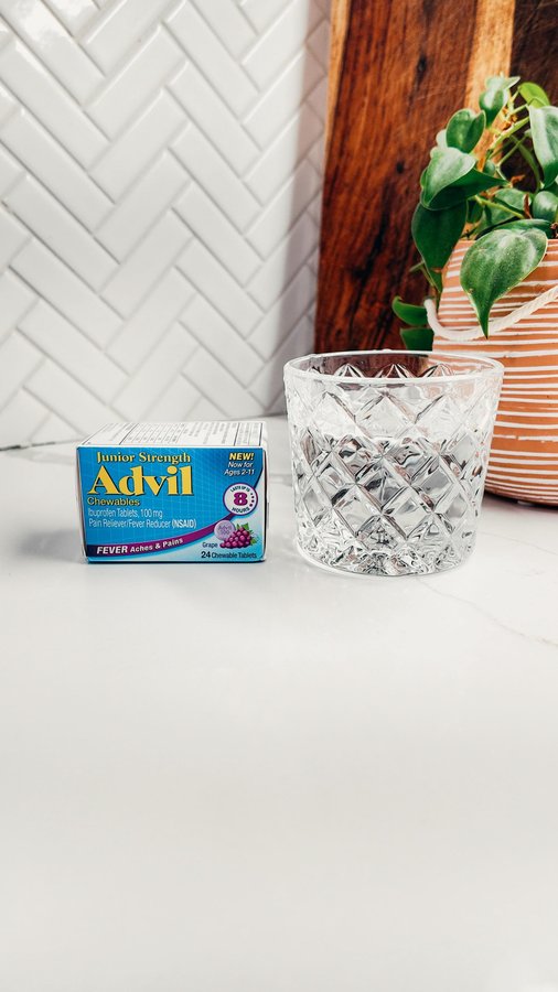 Instagram post by @linaburnett_ for Advil. Caption reads: #ad  Because when they’re not feeling their best,....