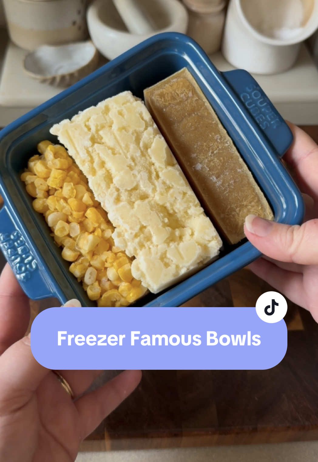 TikTok post by @simplysarahhart for Souper Cubes. Caption reads: [...] this but it worked out so perfectly! @Souper....