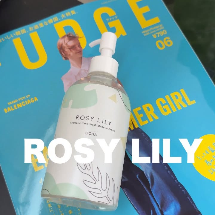 Instagram post by @natsupoo for Rosy Lily. Caption reads: わたしのお気に入り靴シャンプーでお馴染み
『ROSY....