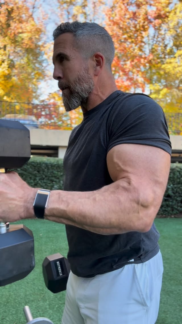 Instagram post by @paulsklarxfit for WHOOP. Caption reads: Nature gym mode 🍁 

Genetics help.
Consistency....