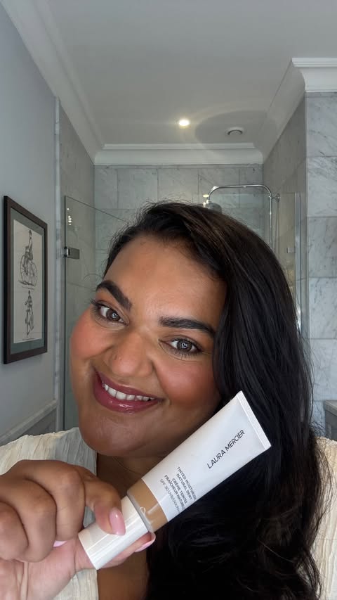Instagram post by @billie_bhatia for Laura Mercier. Caption reads: [...] I have found it at @johnlewis with....
