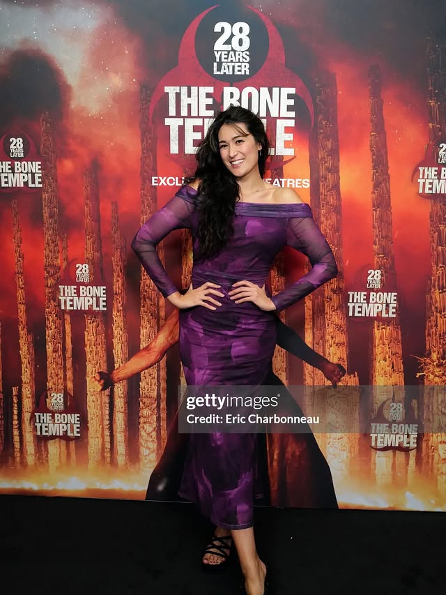 Instagram post by @jackijing for Merokeety. Caption reads: [...] Temple @28yearslatermovie @sonypictures....