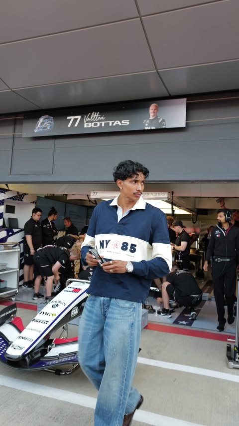 Instagram post by @bryan_perera for Tommy Hilfiger. Caption reads: Exciting day out with @tommyhilfiger @cadillacf1....