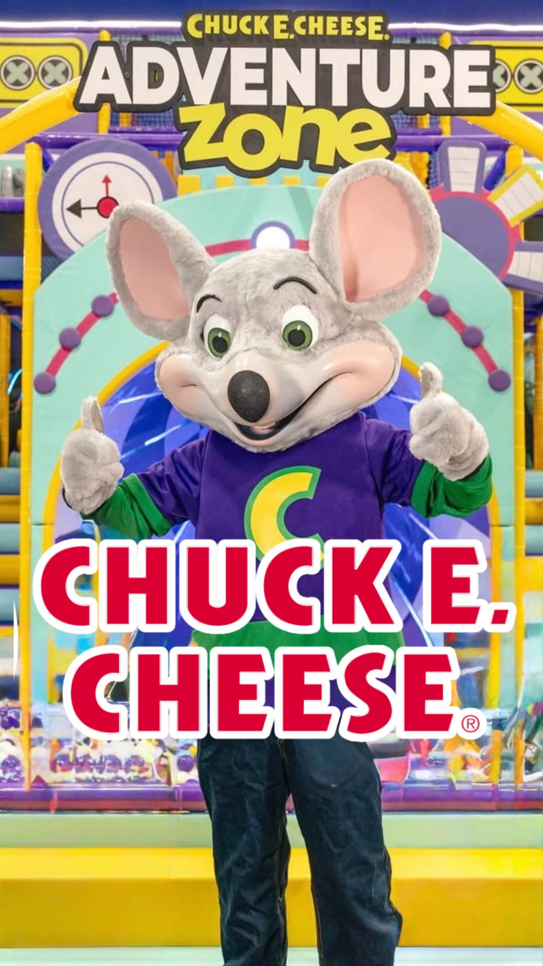 Instagram post by @perthmumswho for Chuck E. Cheese. Caption reads: CHUCK E. CHEESE 🧀 🐭 💜 

AUSTRALIA’S FIRST....