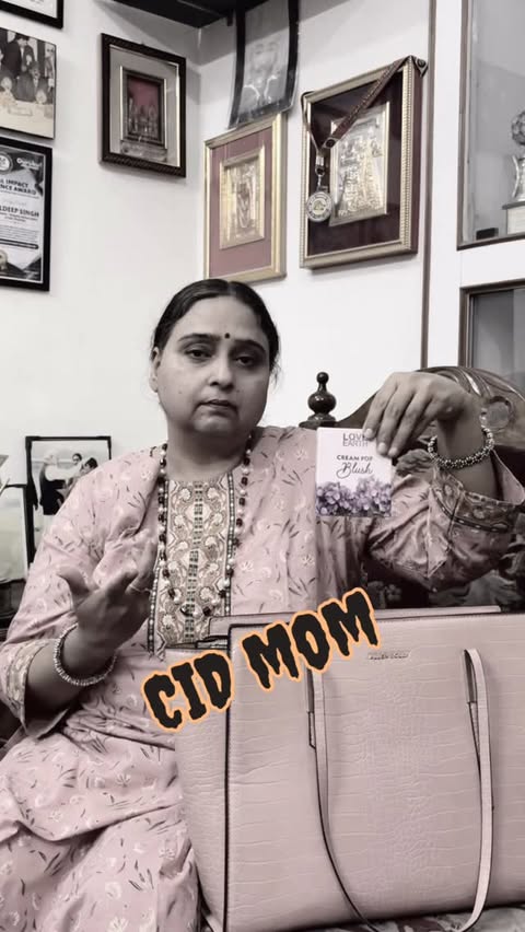 Instagram post by @priyadeepkaur_ for Love Earth. Caption reads: From Daaku Mom to Blush Paglu Mom....