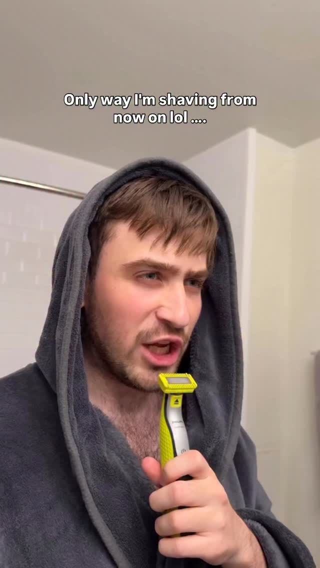 Instagram post by @andrian.makhnachov for Philips. Caption reads: Should we stop on moustache? Thanks @philips....