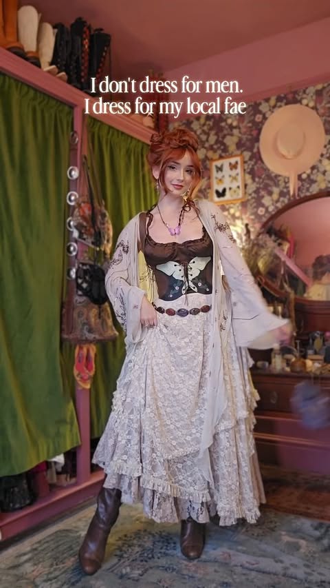 Instagram post by @ditsy_floral for Selkie. Caption reads: [...] verdict on my outfits? 
Gowns are @selkie....