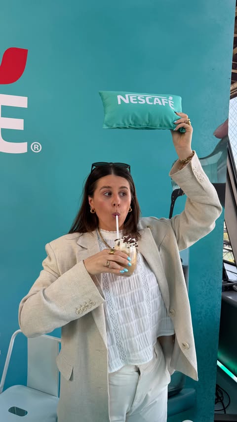 Instagram post by @tabithamy1 for NESCAFÉ. Caption reads: [...] ​ …and so is this iced coffee!!!!!....