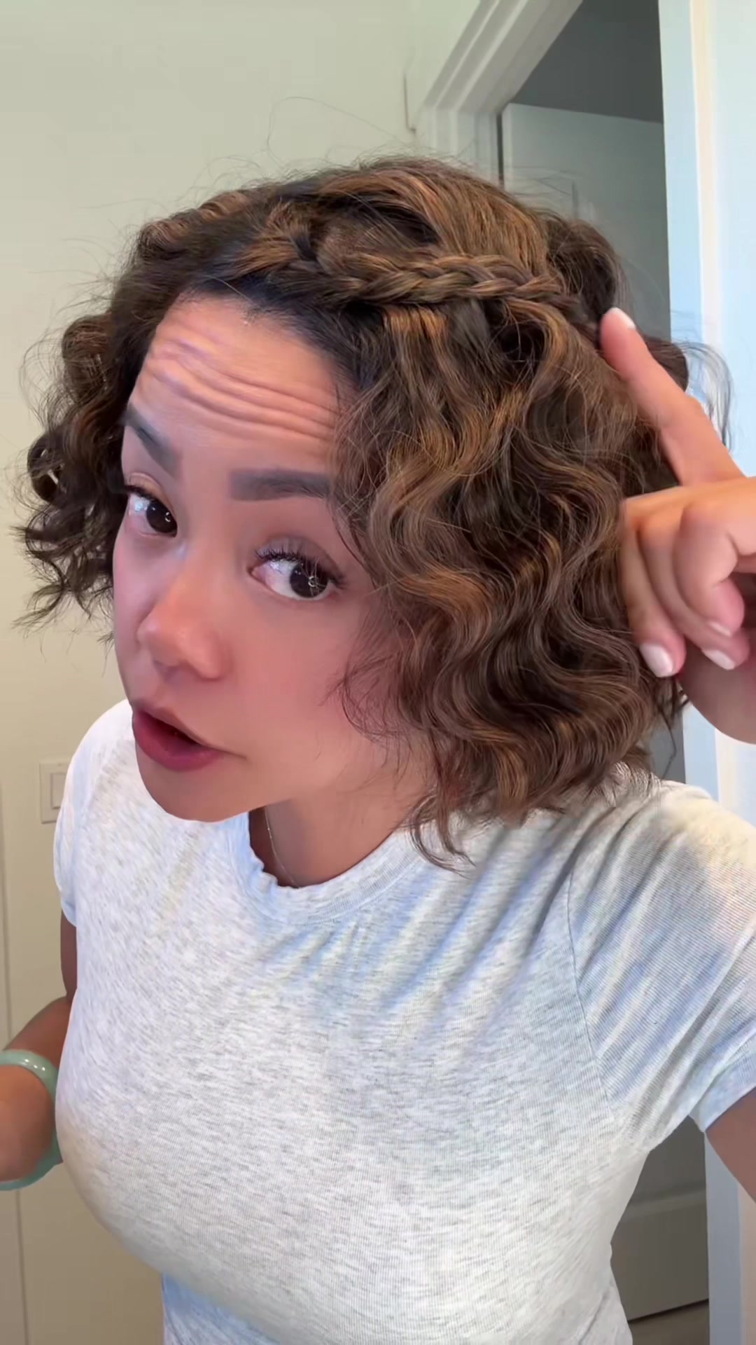 TikTok post by @ventureswithmia for TYMO Beauty. Caption reads: On today’s episode of effortless glam… 🌊 @TYMO....