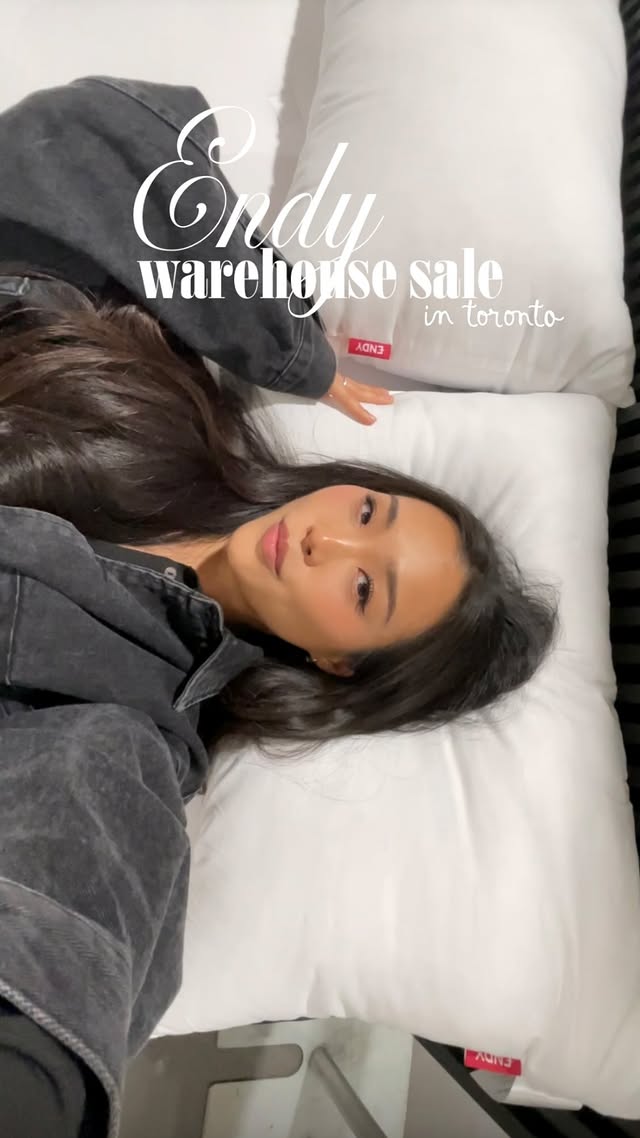 Instagram post by @gracebygracelee for Endy. Caption reads: @endy first-ever warehouse sale is officially....