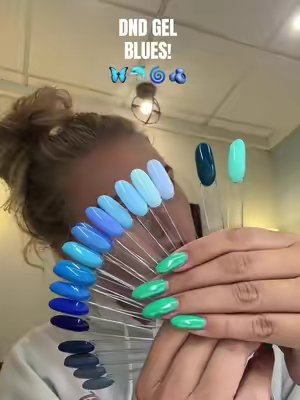 TikTok post by @haley_morey_moen for DND Gel. Caption reads: [...] you can’t tell 💅🏼🤪 maybe I’m biased....