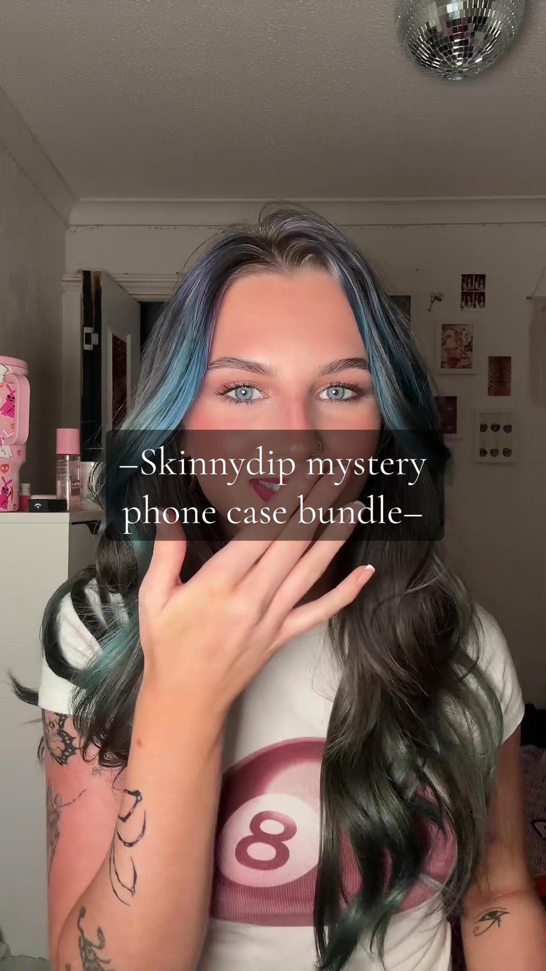 TikTok post by @gough.ashleigh for Skinnydip London. Caption reads: 3 cases for £30!!! @Skinnydip London....