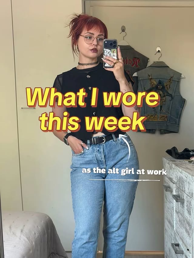 Instagram post by @mallasme for Kappahl. Caption reads: [...] vest & belt are H&M, jeans @kappahl boots....